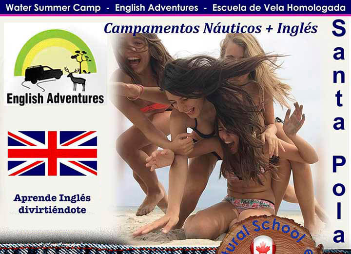 Campamentos de verano en la playa en inglés en Santa Pola